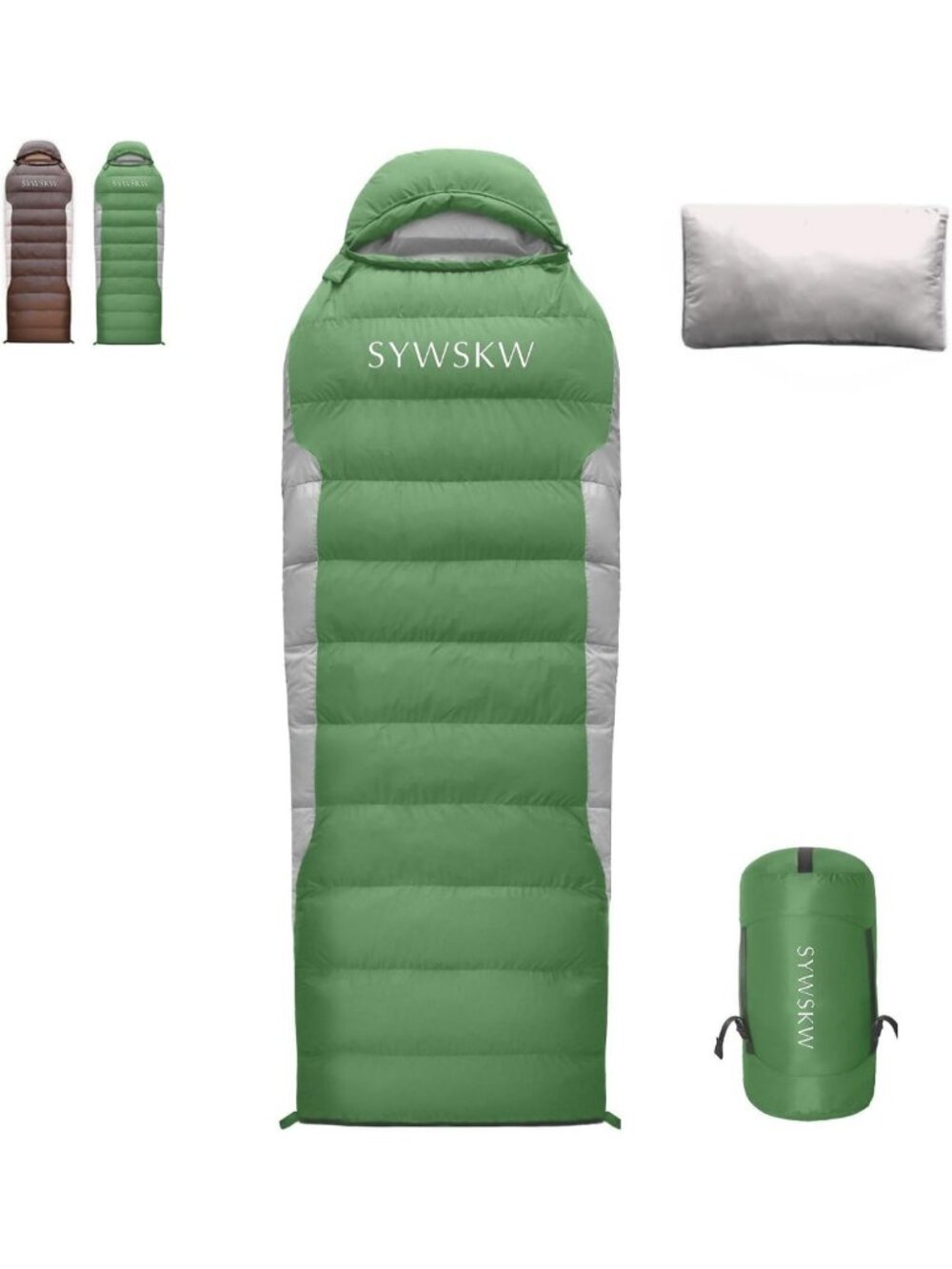Cozy Down Sleeping Bag with Pillow for Adults & Teens - Perfect for Backpacking